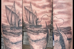 Der Alte und das Meer Tattoo Marlin