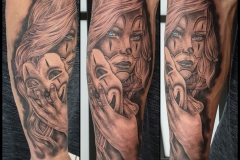 Clown Frau Tattoo