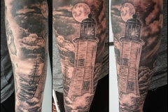 Leuchtturm Tattoo