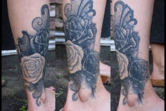 Rose Cover up Tattoo