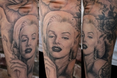 Marilyn Monroe Portrait Tattoo